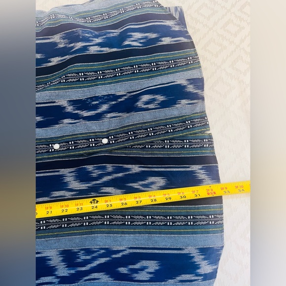 Vintage Polo Ralph Lauren Shirt Mens XXL Aztec Blue Southwest Cowboy Pearl Snap - Picture 8 of 8